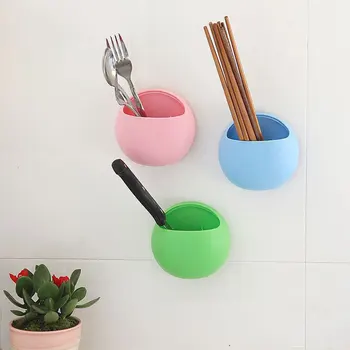 

Multi-functional Bathroom Shelves Strong Suction Cup Toothbrush Holder Sundries Storage Box