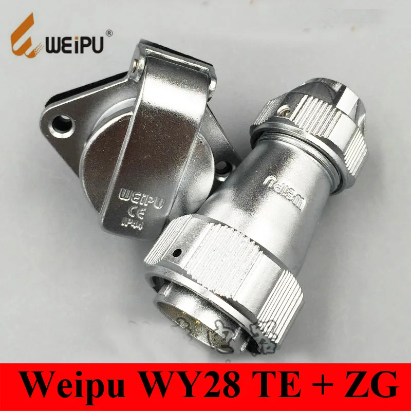 

Original WEIPU WY28 Connector 2 3 4 7 10 12 16 17 20 24 26 Pin IP67 TE Clamping Cable Male Plug Female Square Flange Socket