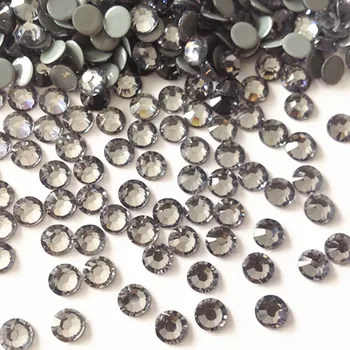 

free shipping super high quality levels hot fix stones ss10 black diamond color 1440 pcs each lot