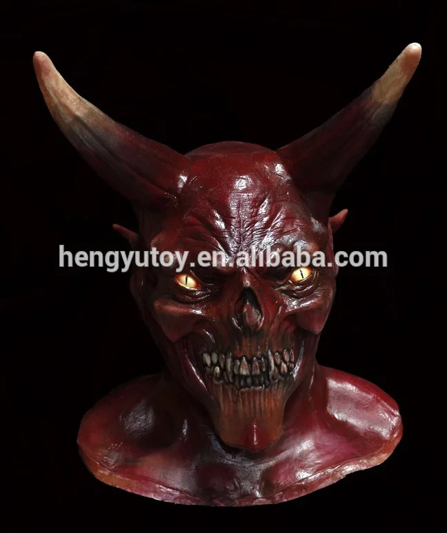 Рогатый демон маскарадный костюм Хэллоуин Дьявол Властелин маска Сатаны