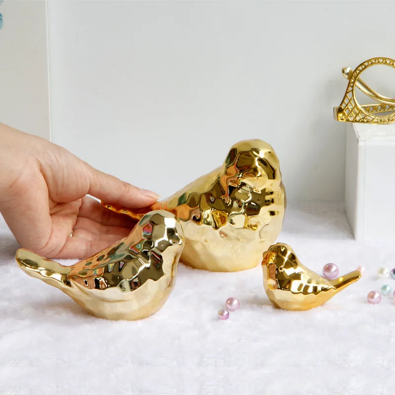 

Creative Ceramic Animal Miniatures Crafts Desktop Bookcase Figurines Bird Figurines Wedding Decor Home Decoration Accessories