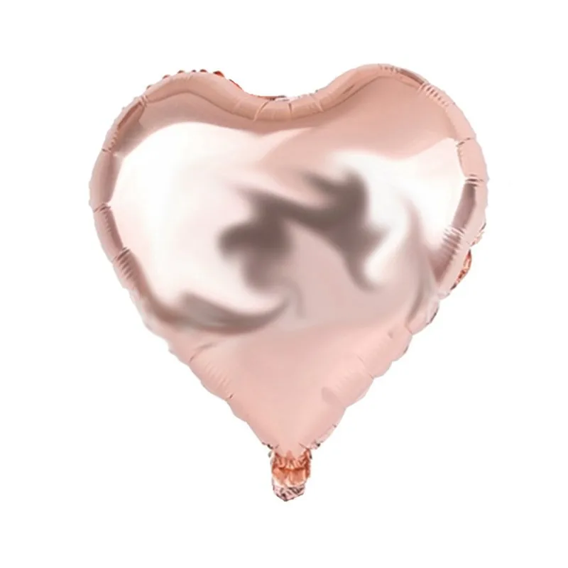 5 шт. 18 дюймов Baby Shower вечерние шары белого и розового цветов, и Серебристый; Звездные гелиевые фольгированные шары из серии сделай сам наряд в качестве подарка на день рождения Свадебная вечеринка украшения - Цвет: Champagne Heart