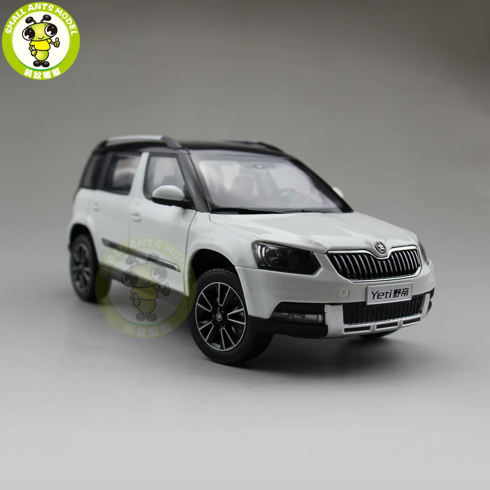 1/18 Skoda Yeti SUV литая модель металлическая модель автомобиля SUV Подарочная коллекция хобби белый