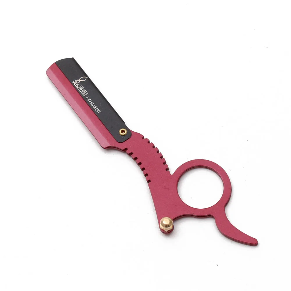 1 шт., бренд Mr Rabbit, Мужская бритва с прямым краем для дома и салона ...