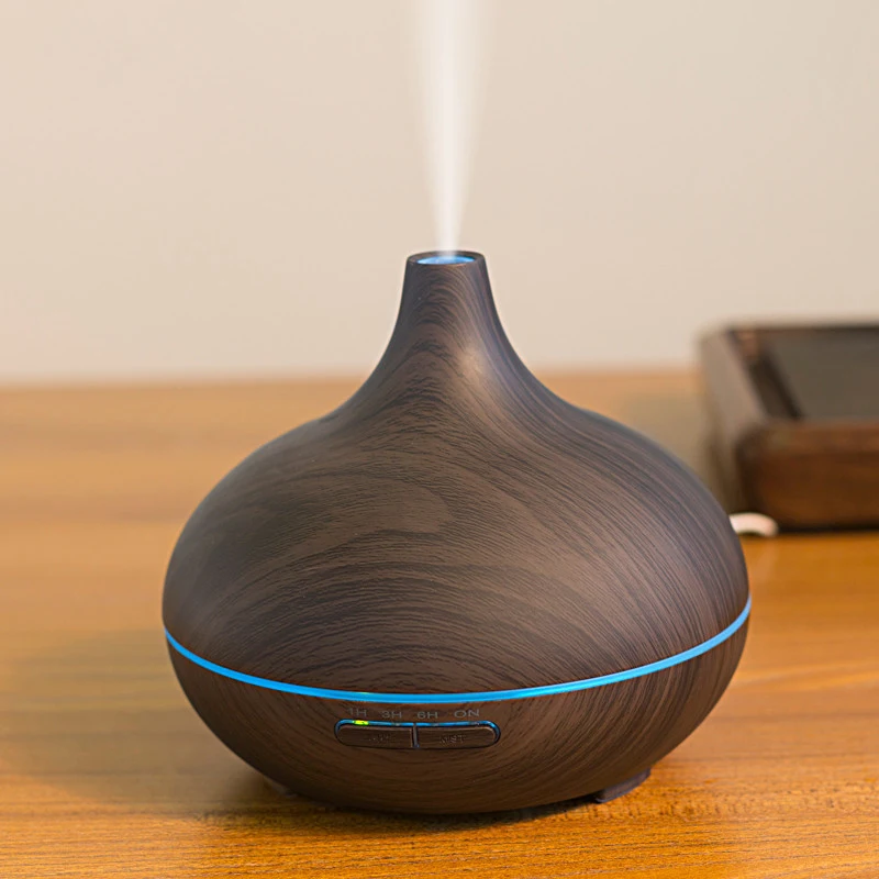

Household Airpurifier 300ML Wood 4 Timer Whisper Silent Ultrasonic Aromatherapy Humidifier Essential Oil Diffuser De Aroma