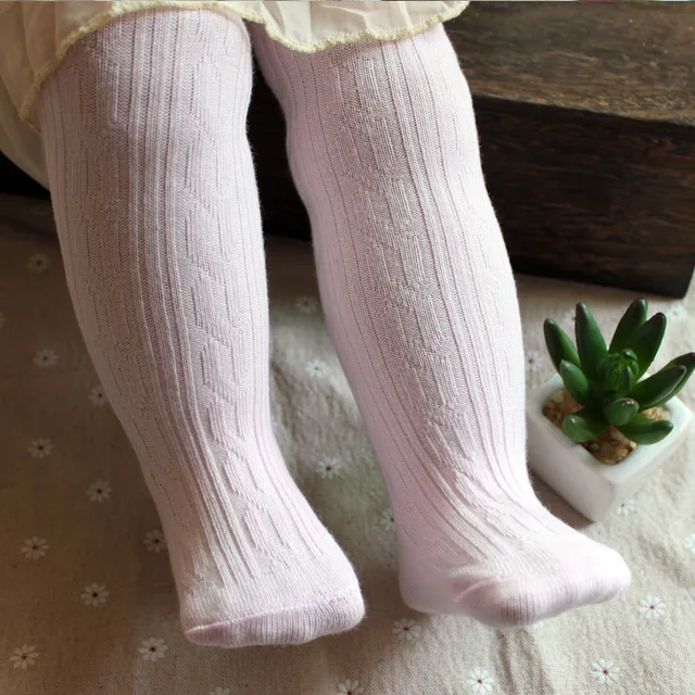 baby Spring/Autumn Tights Cotton Baby Girl Pantyhose Kid Infant Knitted