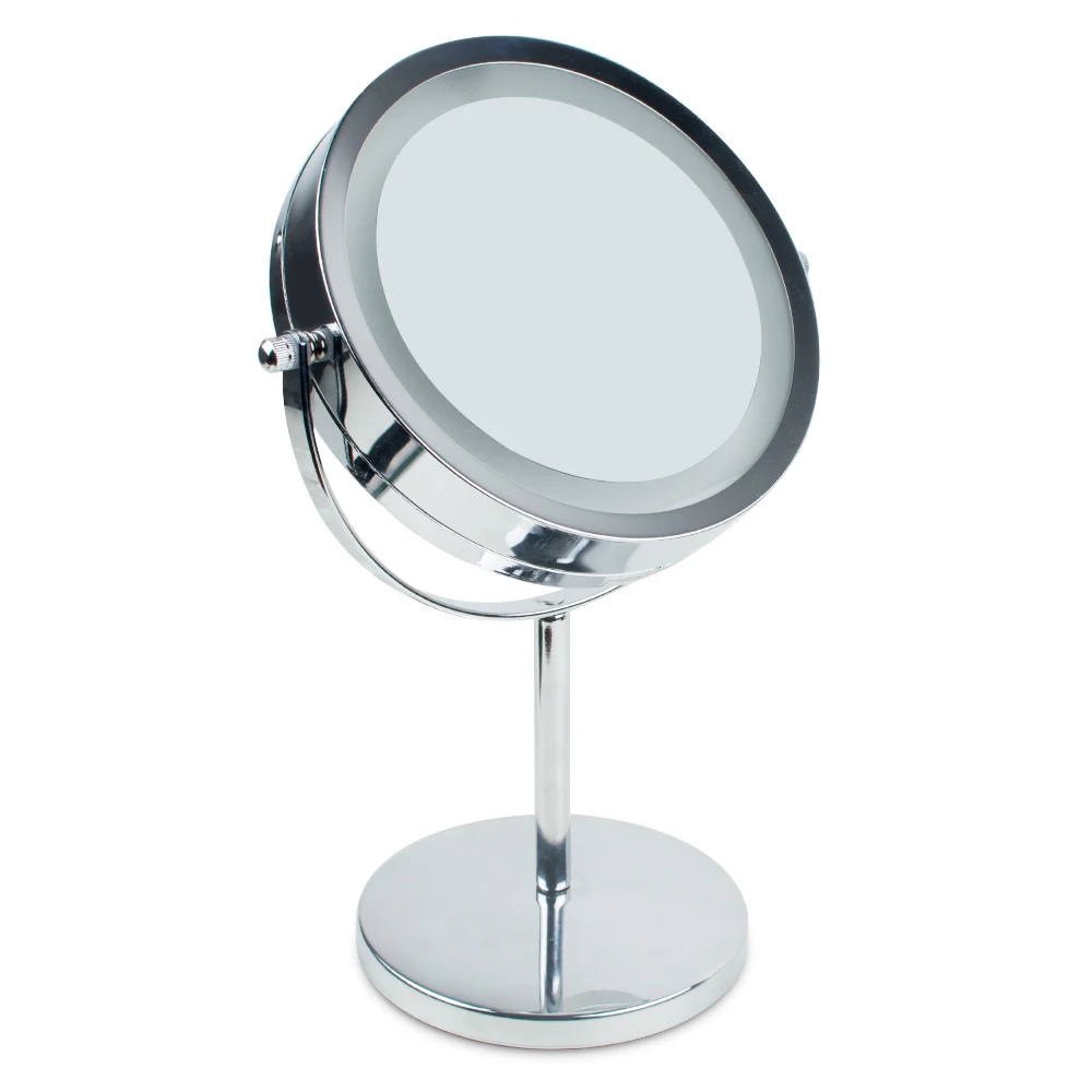 Увеличительное зеркало для макияжа Яркость Регулируемый Make Up Макияж зеркало двойной 2 Sided косметическое светодиодный зеркало