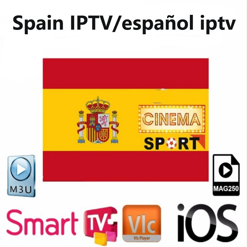 IPTV Spain Channel M3u Abonnement Portugal France Spain Voor Android Box Enigma2 m3u Smart TV PC