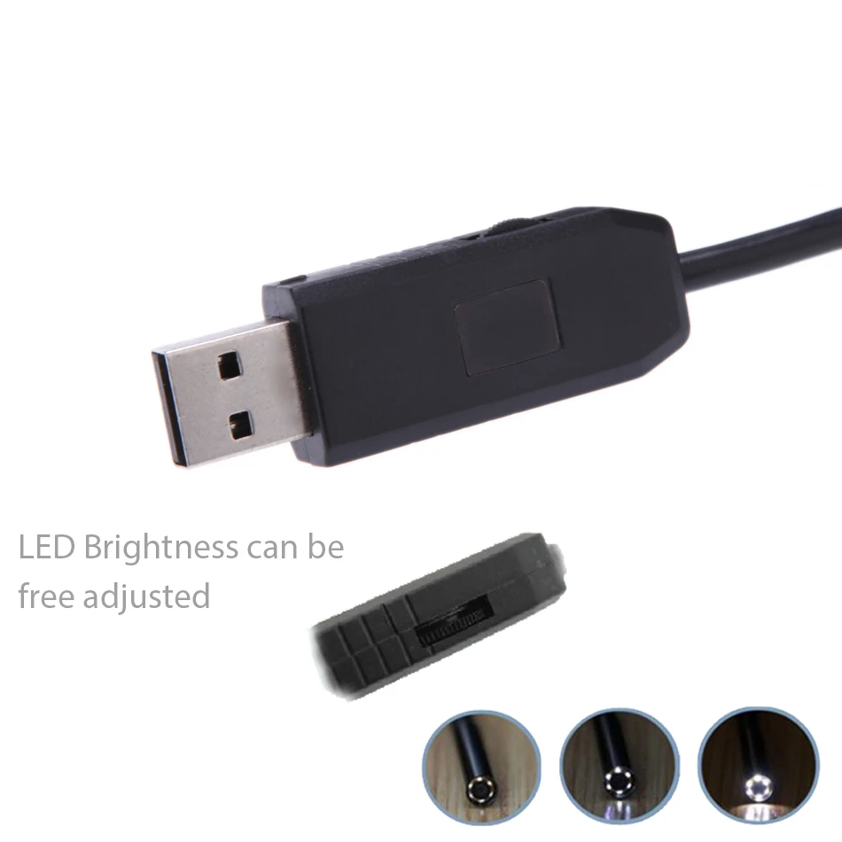 HD 2MP 6LED 9 мм USB эндоскоп инспекции мини камера Водонепроницаемый Бороскоп Змея