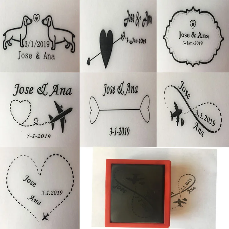 

Self Inking Customized Stamp Rectangle 31x41mmPersonalized Wedding invitation Stamp