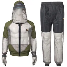 Походная рубашка, костюм, дышащая рыболовная шляпа с сеткой, одежда для пчеловодства, анти-брюки с клапаном, закрывающим молнию, уличная рыболовная противомоскитная одежда