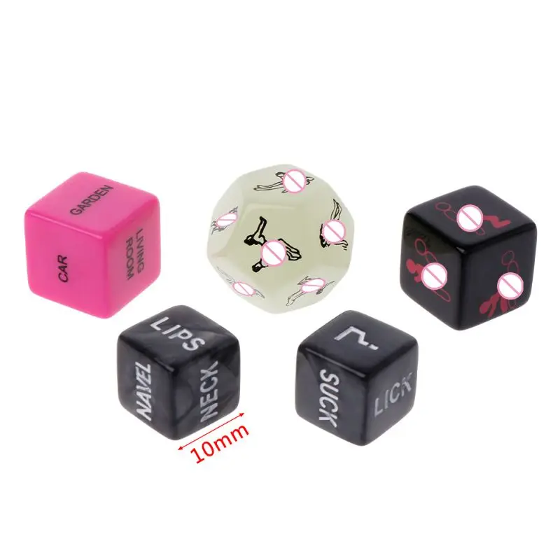 5pcs Sex Dice Fun Adult Erotic Love Sexy Posture Couple Lovers Humour Game Toy Novelty Party Gift