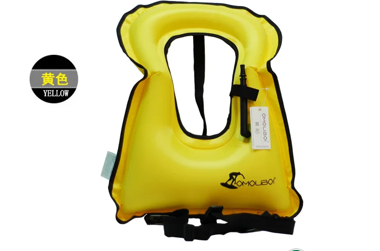 Надувные Спасательные жилеты куртка спасательные float кольцо подводное плавание Шестерни погружения оборудования Водные виды спорта Одежда заплыва дрейфующих Сёрфинг жилет - Цвет: Цвет: желтый
