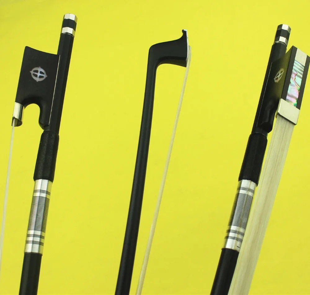 New high quality 4/4 Carbon fiber Violin bow ebony frog.violin