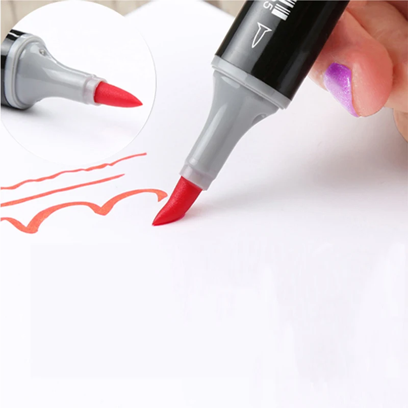 Finecolour EF102 цветные скетч маркеры Двойные мягкие кисти профессиональные
