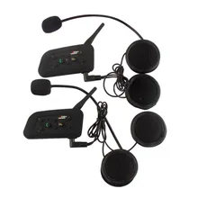 LESHP металлический зажим+ V6 Pro 6 Rider мотоциклетный шлем BT переговорные 1200 Беспроводной Переговорные Гарнитуры Bluetooth стерео музыку