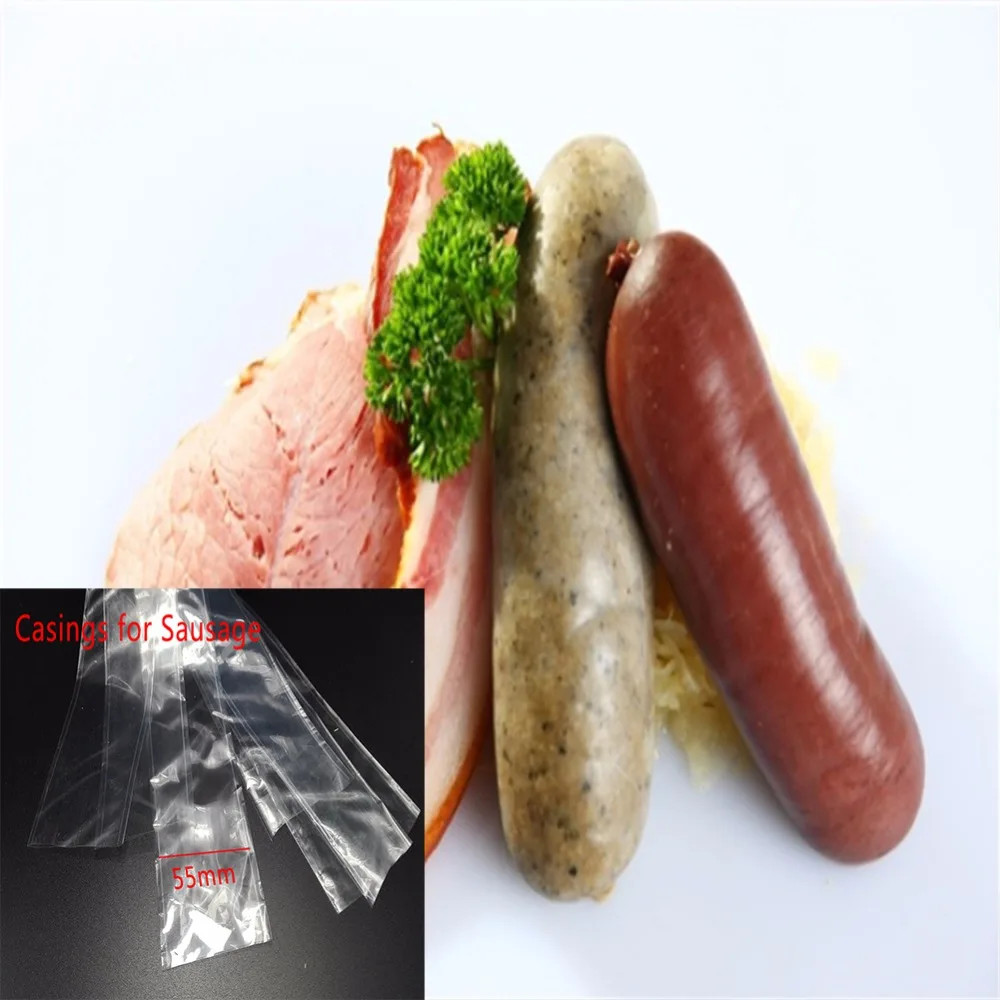 3pc Food Grade Casings For Sausage Salami Length50cm Wide50mm Shell