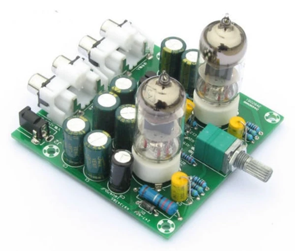 LEORY 6J1 tube HIFI Stereo BassPreamp amplifier board Pre amp Headphone amp DIY kits