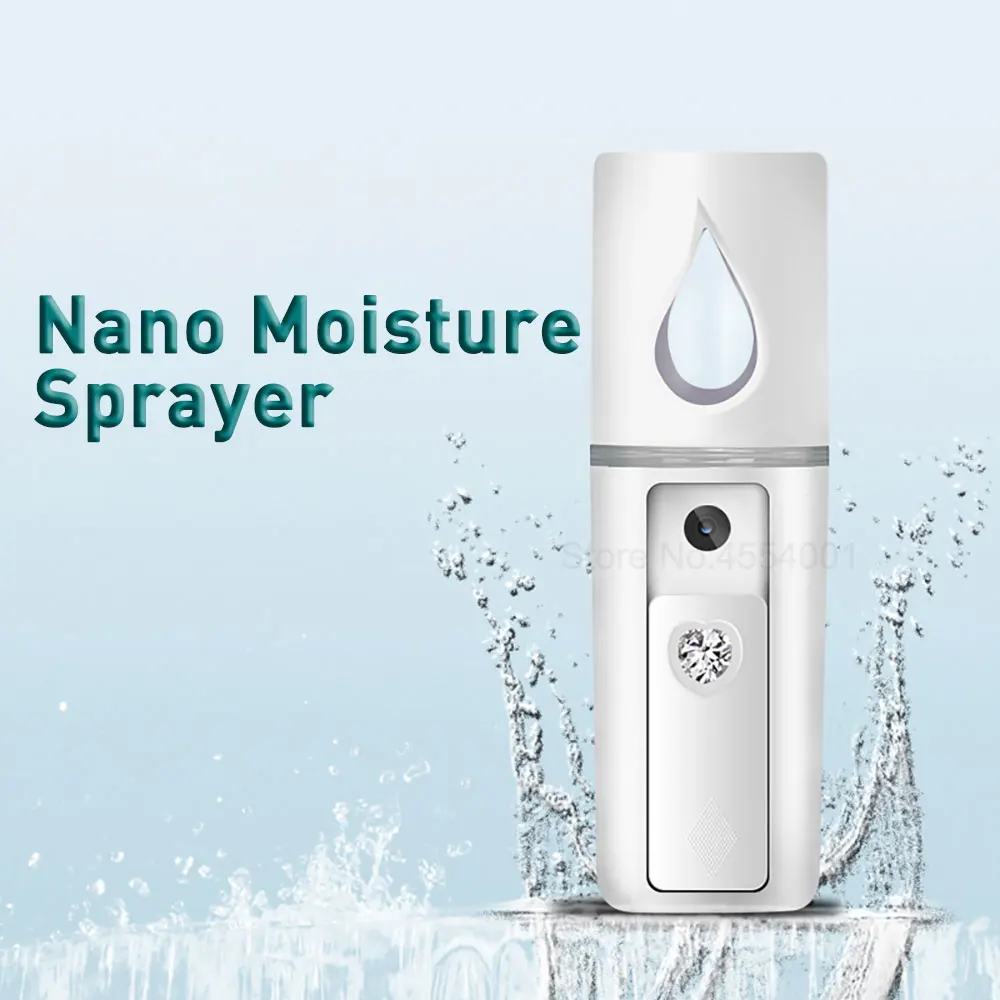 

Portable Nano Facial Moisturizing Beauty Instrument USB Charging Mist Spray Handy Atomization Mister Device Beauty Tool