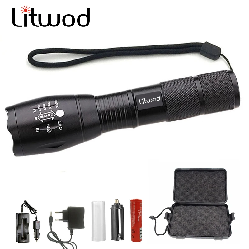 

Z30 Led Tactical Flashlight Torch XML T6 3800lm Adjustable light lamp zoomable Waterproof Led Flashlight for cycling camping