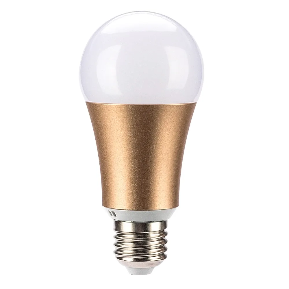 2019 New Metal RGB 7W WIFI LED Smart Bulb Ball Lamp E27 Dimmable Color LED Light Bulb ,16 Million Colours,APP Remote Control