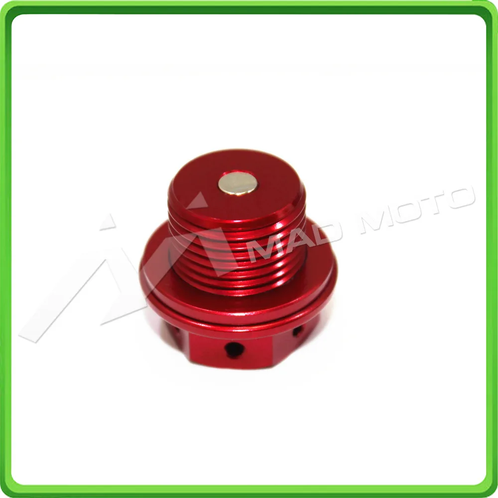 Magnetic Oil Drain Sump Plug Bolt M12 x 1.5mm M12 1.5mm For Honda CBR1000RR ABS 2004 - 2017 & CBR600RR ABS 2003 - 2017 Red (3)