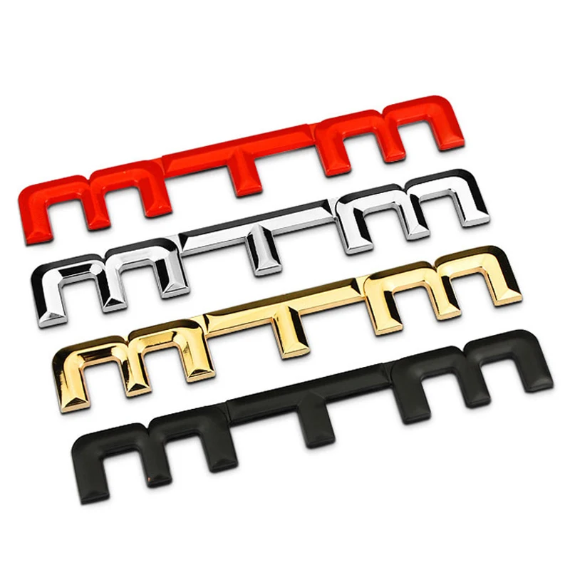 

3D MTM Logo Car Trunk Badge Emblem Sticker Decal For Volkswagen Sagitar Golf 7 Audi S3 A4L S4 RS6 TT Q3 Q5 Q7 SEAT Skoda Octavia