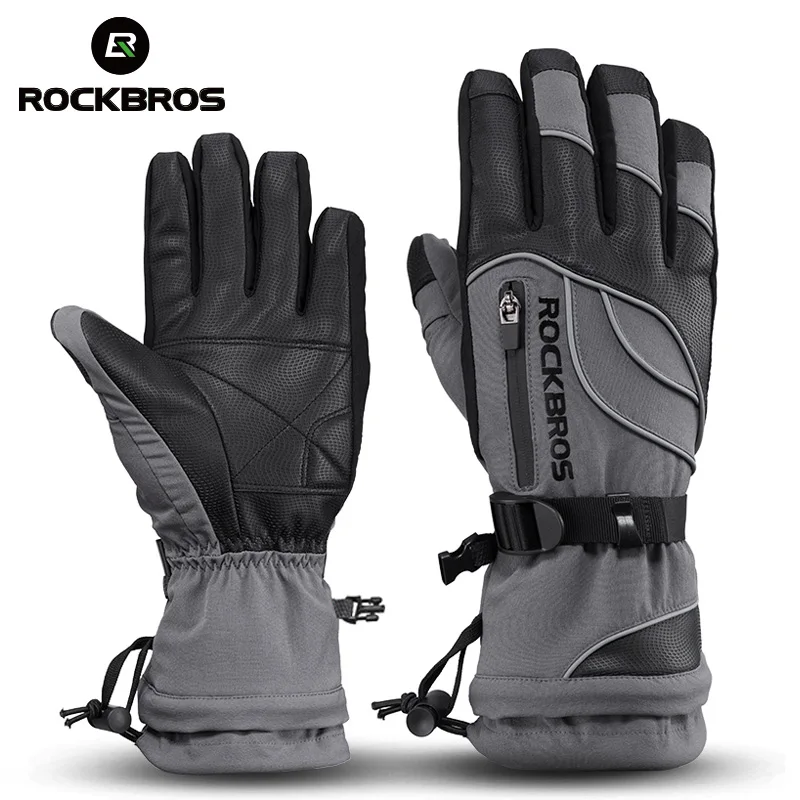 Thinsulate Thermal Motorbike Motorcycle Leather Gloves Waterproof Winter Summer 