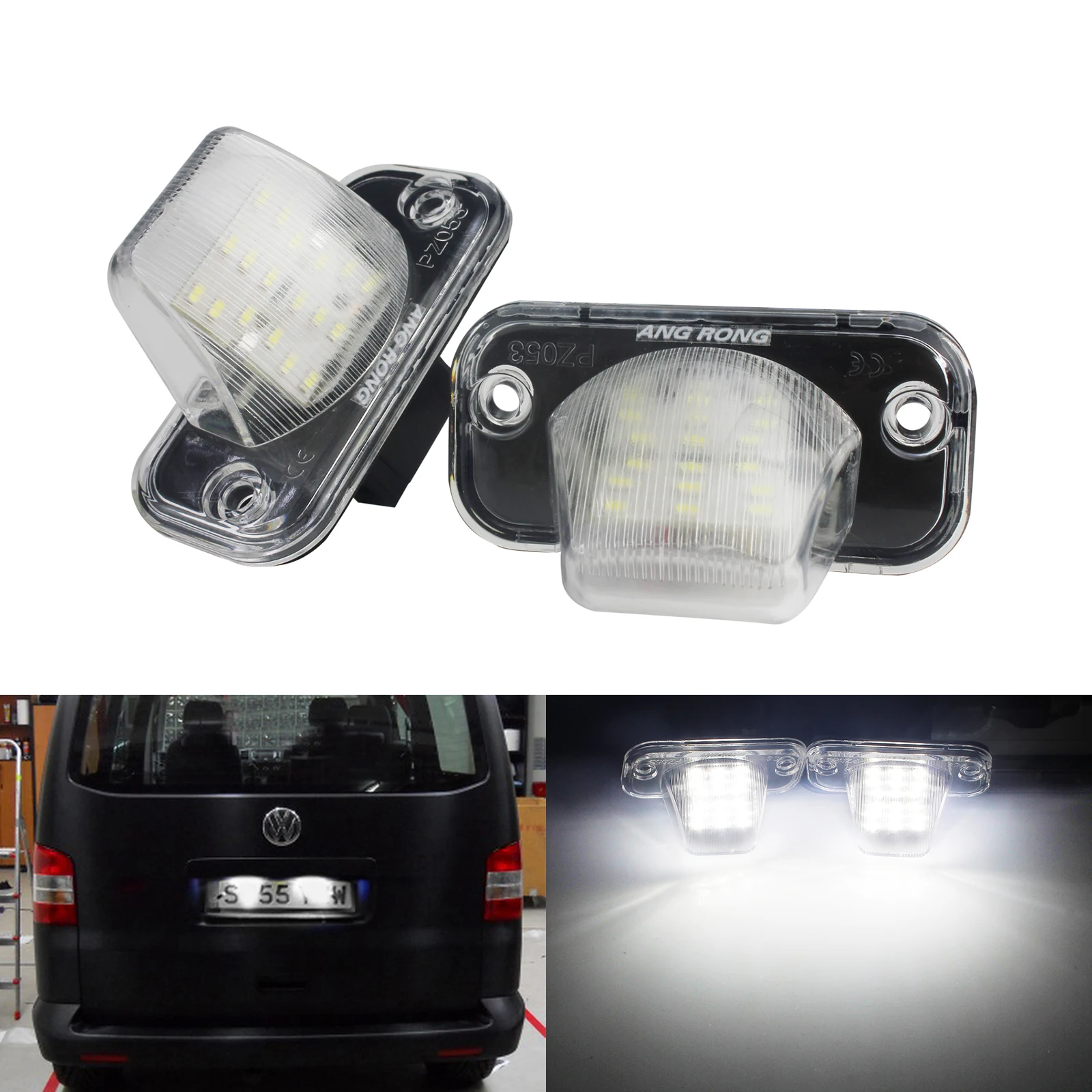 ANGRONG светодиодный светильник номерного знака для VW Eurovan Passat B6 Transporter T4 Caravelle