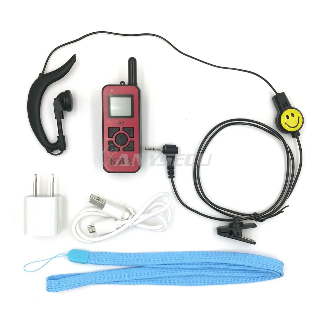 

Mini Handheld Radio KBL-A8 UHF 400-470MHz Two Way Radio Red color