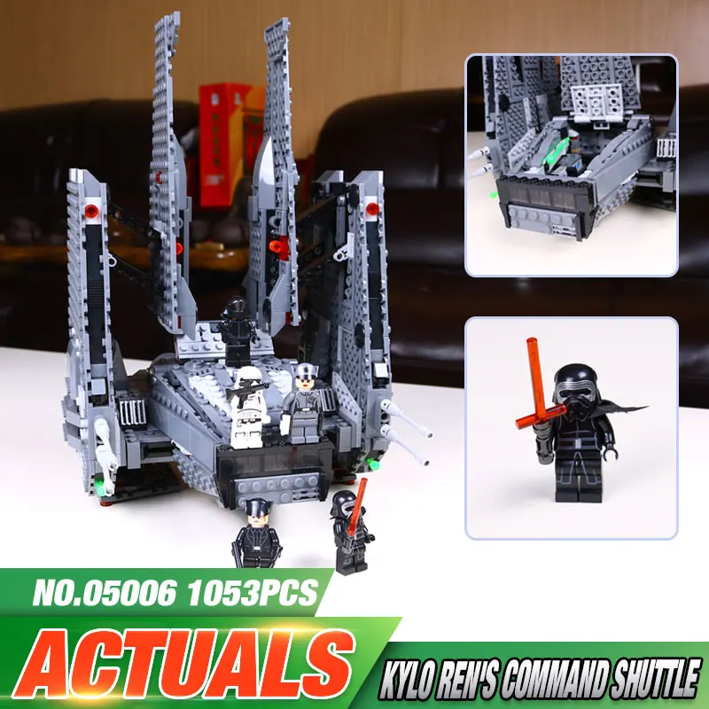 font b LEPIN b font 05006 Hot Sale 1053pcs Star Wars Kylo Ren Command Shuttle