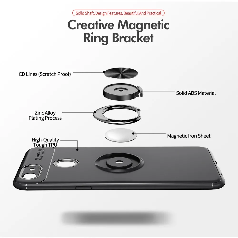 Voppton Luxury Armor Shockproof Case For OPPO F7 Case Magnetic Bracket Back Cover For OPPO F7 Coque 360 Protective TPU Fundas (8)