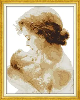

Embroidery cross 14CT11CT Mother's love DIY Needlework Free DMC Counted Cross Stitch Kits for Embroidery Knitting Needles Crafts
