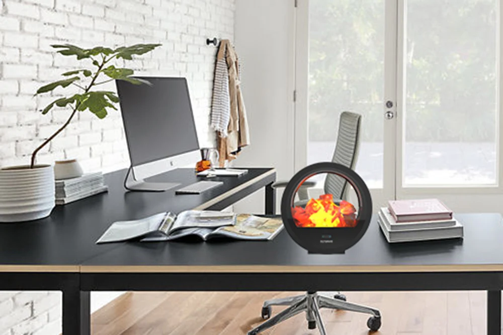 salt lamp as home decor