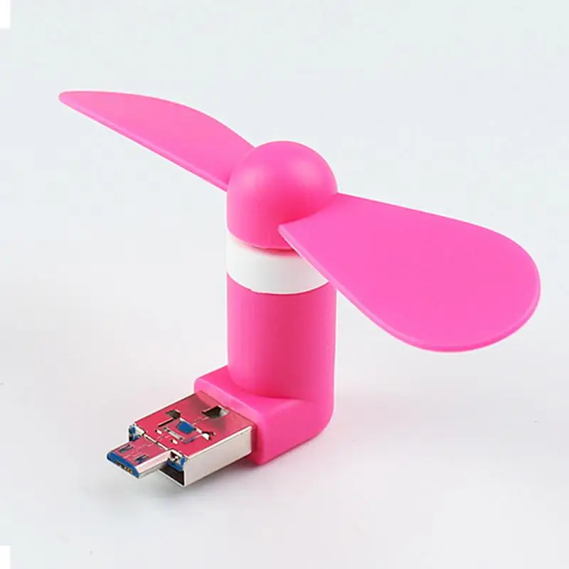 Милый мини мобильный телефон USB вентилятор портативный ручной вентилятор для банка питания Android OTG Смартфон