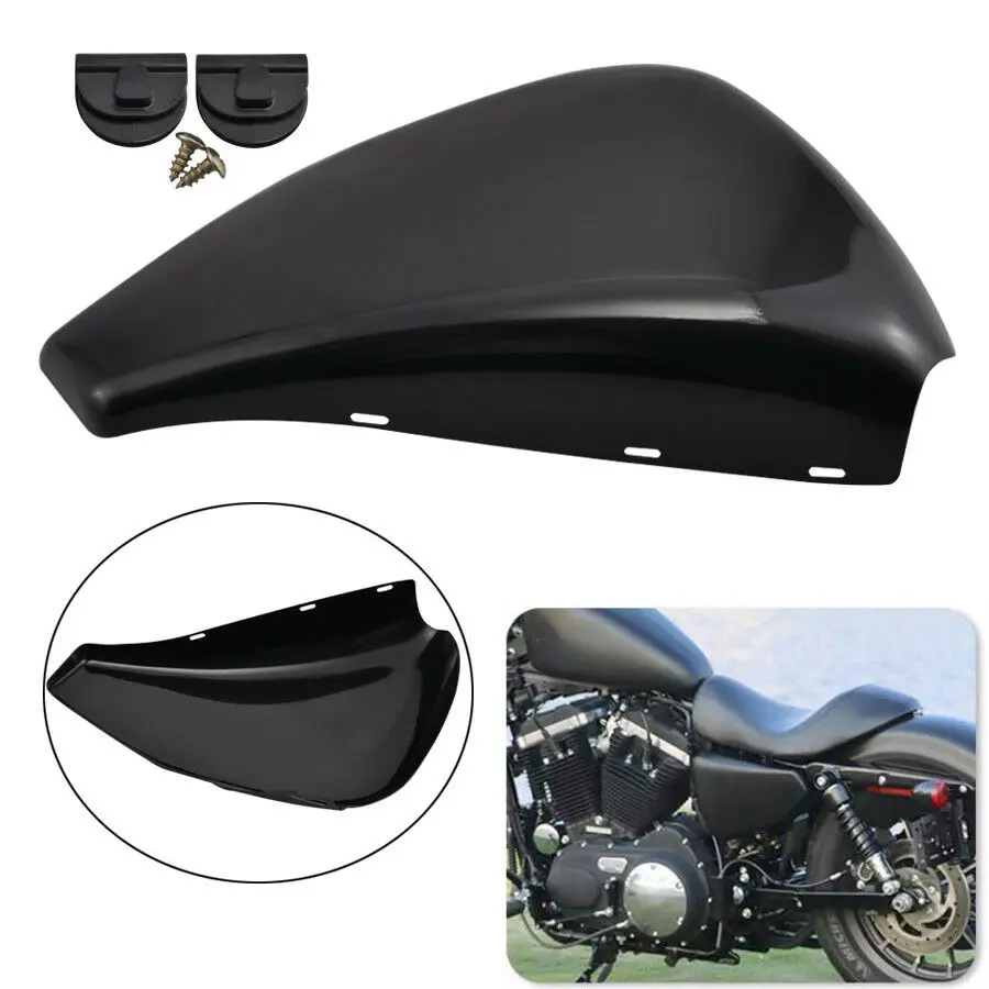 Левая боковая крышка аккумулятора мотоцикла для Harley Sportster XL Iron 883 1200 48 72 2004