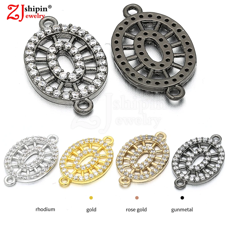 

2018 new fashion micro inlaid zircon CZ jewelry connector for bracelet necklace earrings beaded / jewelry accessories