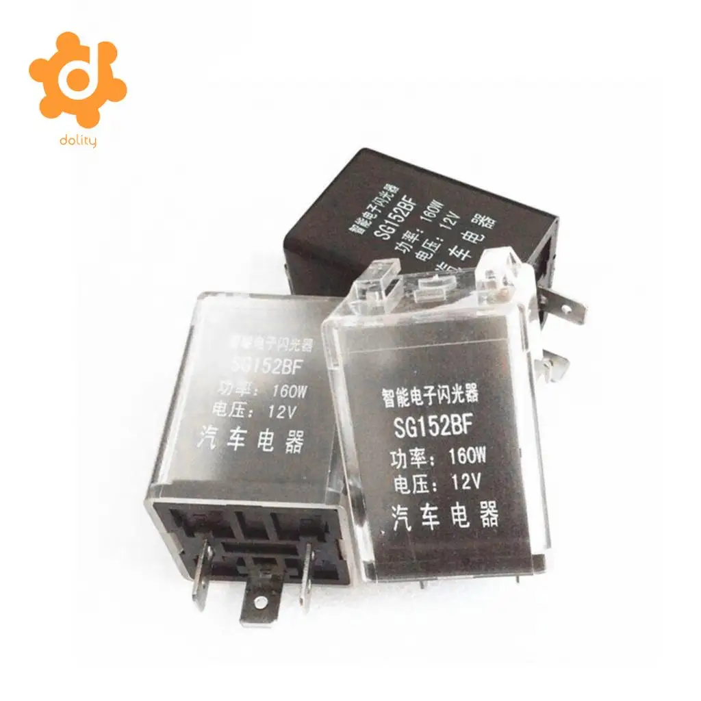 Baoblaze Car 12V 160W 3Pin Turn Signal Blink Light Electronic Flasher Relay W/ Buzzer