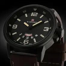 Мужские часы аналоговые кварцевые часы спортивные армейские кожаные часы водонепроницаемый светодиодный сплав для мужчин кожаный ремешок часы подарок 12,18