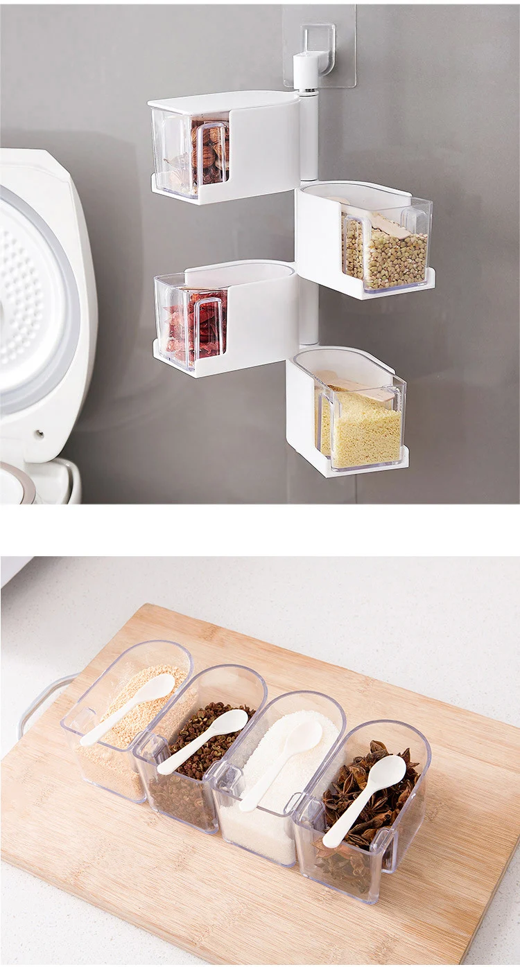 Креативные кухонные принадлежности паста настенная подвесная приправа коробка с точечной приправой коробка вращающаяся коробка для