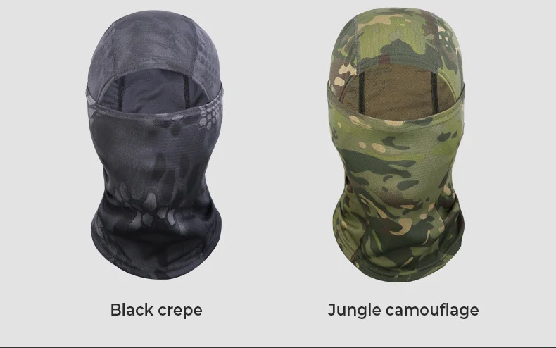 ew Riding Polyster Camouflage Balaclava Mask Outdoor Riding Mask Wargame Cycling Hunting Army Bike Military Helmet Sand-proof S