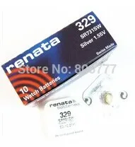 RE NATA Серебряная оксидная кнопка батареи SR731SW 329 7,9*3,1 ММ 37 мАч 1,55 в