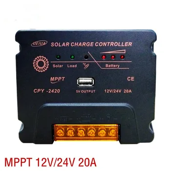 

24 hour output 12V24V 20A MPPT Solar Power generation system controller Automatically identify battery voltage USB5V1A