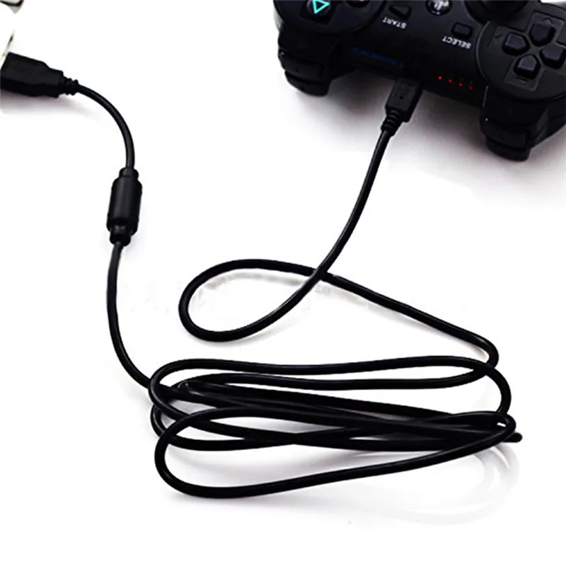 Черный USB 2 0 5-контактный разъем данных Зарядное устройство кабель для Ps3 игра