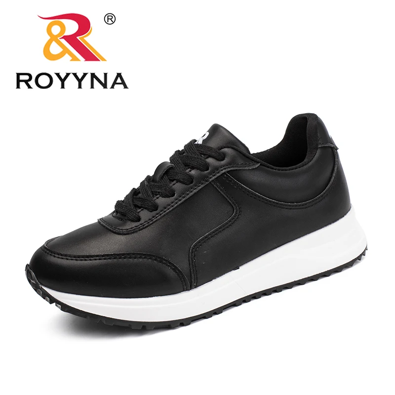 

ROYYNA New Minimalist Design Style Women Sneakers Shoes Microfiber Femme Casual Shoes Lace Up Lady Flats Tenis Feminino Sapatos