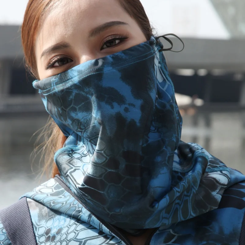 

Summer Army Bike Tactical Airsoft Cap Drying Neck Scarf Half Face Mask Tube Active Cycling Skiing Hiking Bandana Scarf Men Women