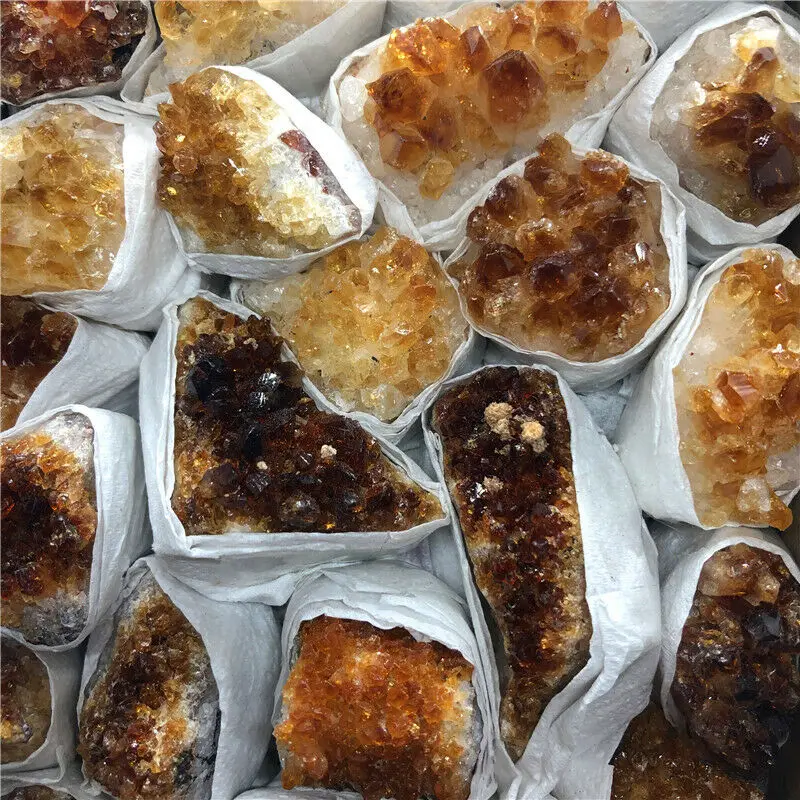 

Wholesale 1 PC Random Natural Citrine Quartz Crystal Gemstone Cluster Meditation Healing Stones and Crystals