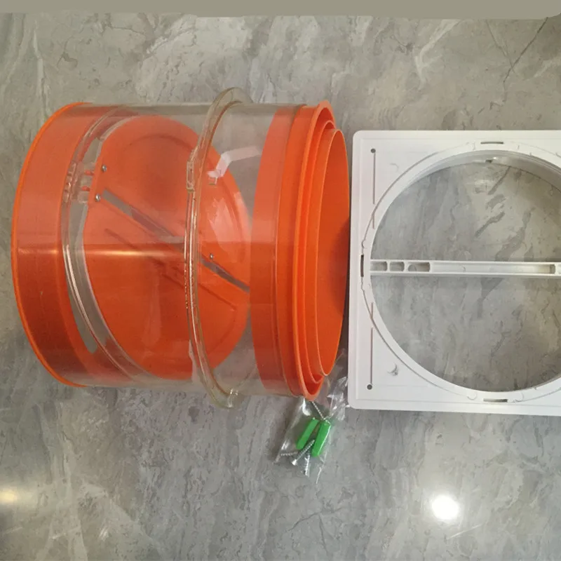 Longxing Kitchen Flue Check Valve Public Flue Check Valve Range Hood anti-odor Valve Bathroom smoke-proof Check Valve 150-180mm