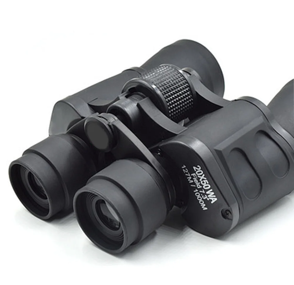 HD 20X50 المدمجة مناظير للماء والرطوبة مقاومة في الهواء الطلق الصيد تلسكوب Bak4 Lingjing تلسكوب بصري
