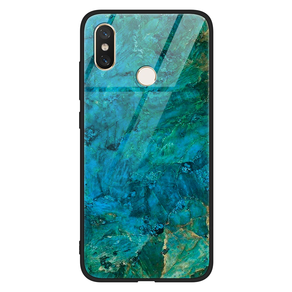 Чехол с узором из закаленного стекла для Huawei Nova 3 чехол Xiaomi Redmi Note 6 5 S2 Plus Pro Mi 8 Lite A2